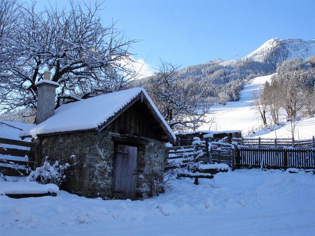Biohof Maurachgut-Winterlandschaft-Skipiste zu Fuß